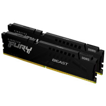 Kingston Technology FURY Beast 16GB 6000MT / s DDR5 CL40 DIMM (Kit of 2) Black