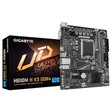 Gigabyte H610M H V3 DDR4 Motherboard - Supports Intel Core 14th CPUs, 4+1+1 Hybrid Phases Digital VRM, up to 3200MHz DDR