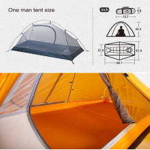 Naturehike cycling tent Ultralight 1 NH18A095-D-orange