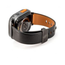 Connect Watch 38 / 40 / 41mm Single loop buckle leather strap Black