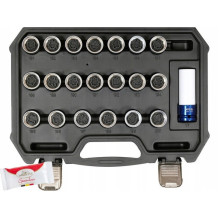 SET OF SOCKETS FOR SECURITY SCREWS YT-060306 YATO