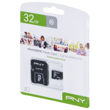 PNY Performance Plus 32 GB MicroSDHC 10 klasė