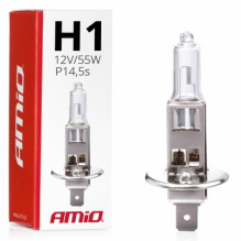 halogeninė lemputė h1 12v 55w UV filtras (e4) amio-01484