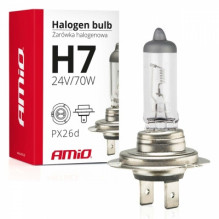 halogeninė lemputė h7 24v 70w UV filtras (e4) amio-01252