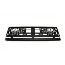 License plate frame, black, flexible, without packaging amio-01642