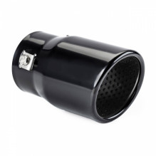 Exhaust muffler tip stainless steel mt 017b black amio-01317