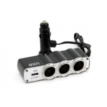 Cigarette lighter splitter soc4 3+1 usb amio-01031