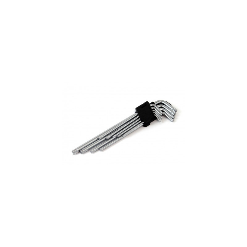 Klucze torx długie 230 mm 9 szt. tkl amio-01039