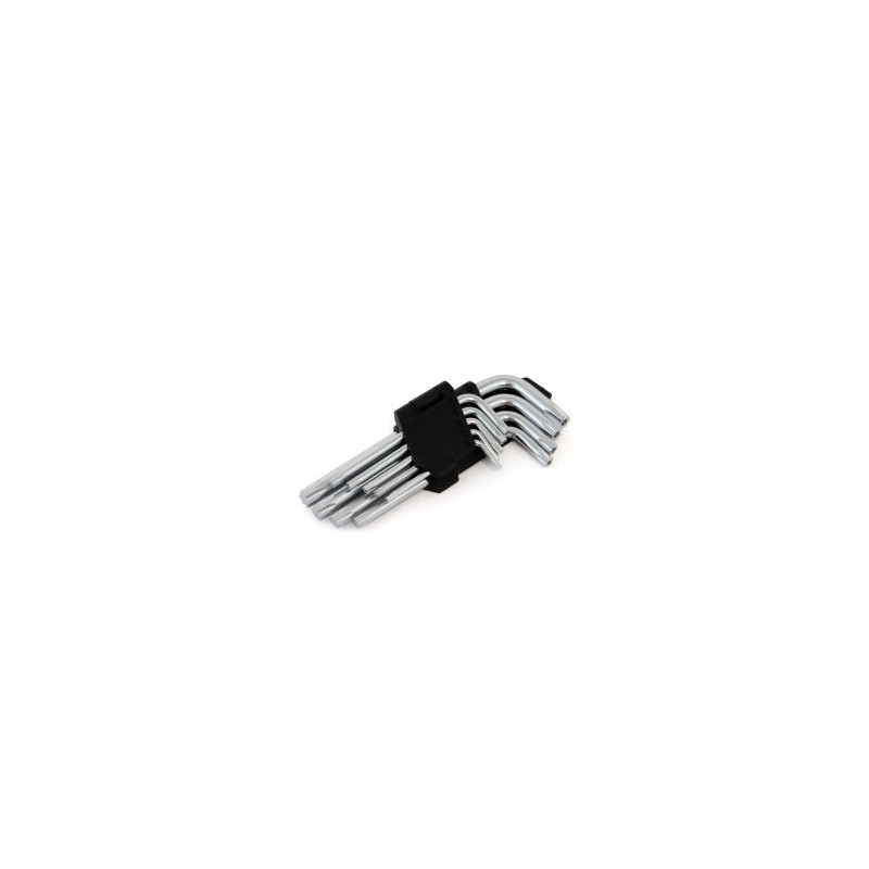 Klucze torx krótkie 125 mm 9 szt. tks amio-01040