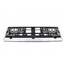 Flexible chrome license plate frame amio-01164