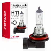 halogen bulb h11 12v 55w uv filter (e4) amio-01159