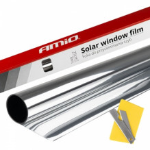 Dark silver window tinting foil 0.75x3m 15% amio-01659