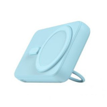 Joyroom Wireless maitinimo blokas 10000mAh Joyroom JR-W050 20W MagSafe su stovu + USB-C laidas - mėlynas