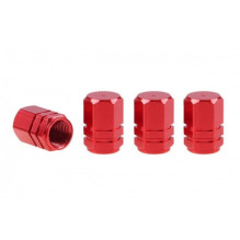 Aluminum valve caps, red...