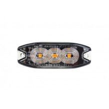Plokščia įspėjamoji lemputė 3 LED R65 R10 12-24V amio-02297