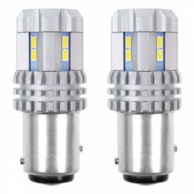 żarówki led canbus 3020 22smd ultrabright 1157 bay15d p21/ 5w white 12v 24v amio-02450