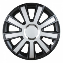 14" flash hubcap, black and...