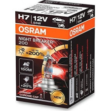 halogeninė lemputė osram h7 12v 55w px26d naktinis pertraukiklis 200 / 1 vnt./ 