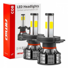 LED car bulbs COB series H4 6500K amio-02843