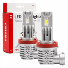 LED automobilių lempučių serija x1 h8 h9 h11 6500k canbus amio-02967