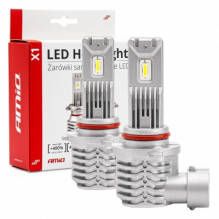 LED automobilių lempučių serija x1 hb3 9005/ hir1 9011/ h10 6500k canbus amio-02968