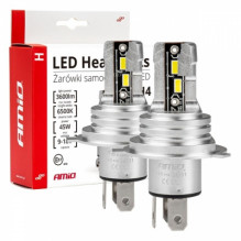 żarówki samochodowe led seria h-mini h4/ h19 6500k canbus amio-03331