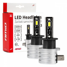 żarówki samochodowe led seria h-mini h3 6500k canbus amio-03330