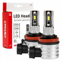 led automobilių lempučių serija h-mini h8 h9 h11 h16 6500k canbus amio-03333