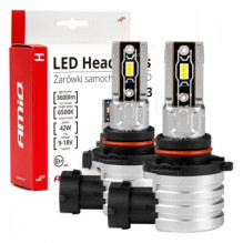 led automobilių lempučių serija h-mini hb3 9005/ hir1 9011/ h10 6500k canbus amio-03334