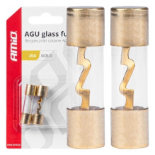 Agu glass fuses 2 pcs. 20a amio-03483