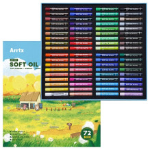Aliejinių pastelių rinkinys ARRTX, 72 spalvų