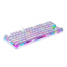 Mechaninė žaidimų klaviatūra Motospeed K87S RGB (balta)