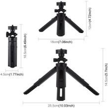 LED žiedinė lempa 12cm, su trikoju stovu iki 14.5cm, USB