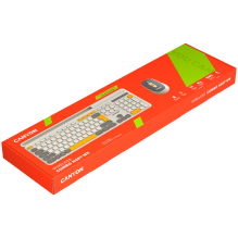 CANYON HSET-W5 EN Keyboard+Mouse AAA+AA Wireless Beige