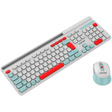 CANYON HSET-W5 EN Keyboard+Mouse AAA+AA Wireless White