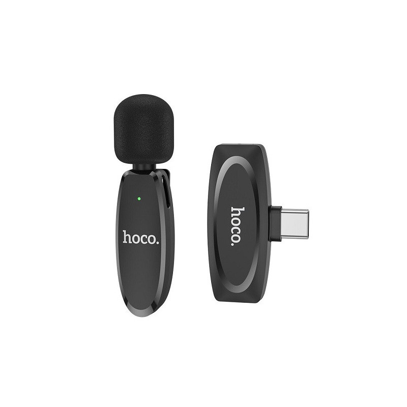 Bevielis skaitmeninis mikrofonas HOCO L15, prisegamas, USB Type-C