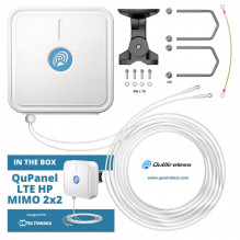 QuWireless lauko antena QuPanel LTE HP MIMO 2x2, 10m laidai