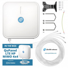 QuWireless Outdoor antenna QuPanel LTE HP MIMO 4x4, 10m cables