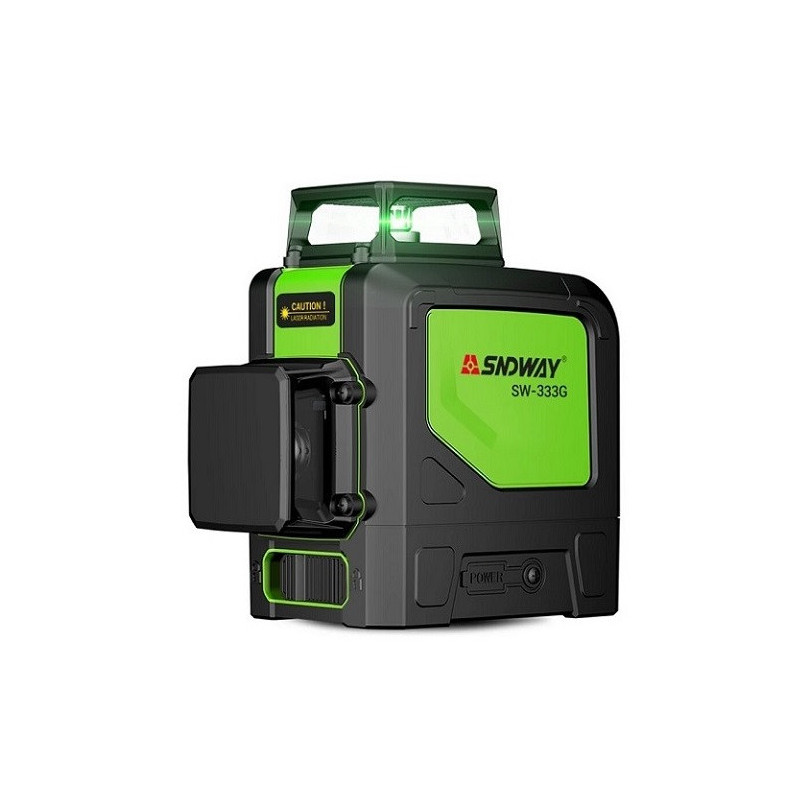 Laser level 3D, up to 30m, green beam