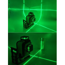 Laser level 3D, up to 30m, green beam