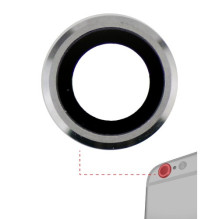 Galinės kameros stikliukas skirtas Apple iPhone 6 / 6S galinės kameros stikliukas sidabrinis