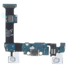Krovimo lizdas skirtas Samsung G928 S6 Edge + su lanksčiąja jungtimi / plata OEM