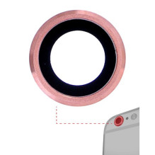 Galinės kameros stikliukas skirtas Apple iPhone 6 Plus / 6S Plus galinės kameros stikliukas rožinis