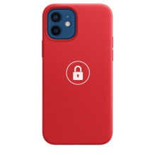 Dėklas &quot;Silicone Case v2&quot; skirtas iPhone 12 (12 Pro) / Red Product / su įpakavimu