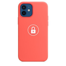 Dėklas &quot;Silicone Case&quot; skirtas iPhone 12 (12 Pro) / Pink Citrus / su įpakavimu
