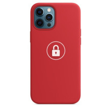 Dėklas &quot;Silicone Case&quot; skirtas iPhone 12 Pro Max / Red / su įpakavimu