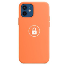 Dėklas &quot;Silicone Case&quot; skirtas iPhone 12 Pro Max / Kumquat / su įpakavimu