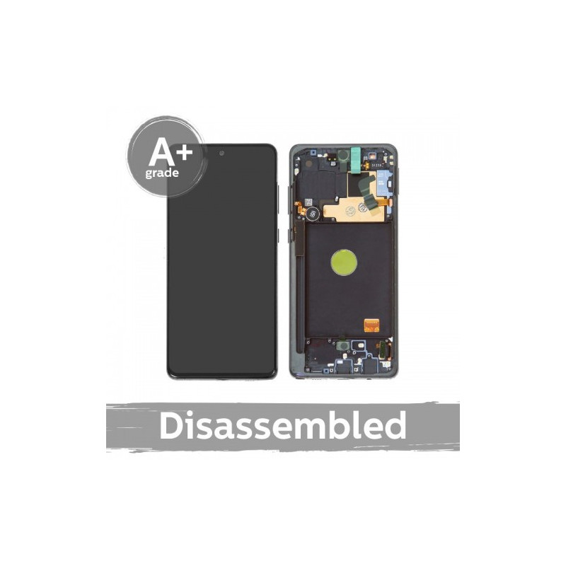 Ekranas skirtas Samsung N770 Note 10 Lite su rėmeliu / Aura Black / (10 / 10 naudotas)