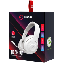 LORGAR Noah 101, Gaming headset with microphone, 3.5mm jack connection, cable length 2m, foldable design, PU leather ear