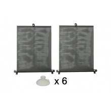 Black side window blinds, 2 pcs. x 45 cm wide